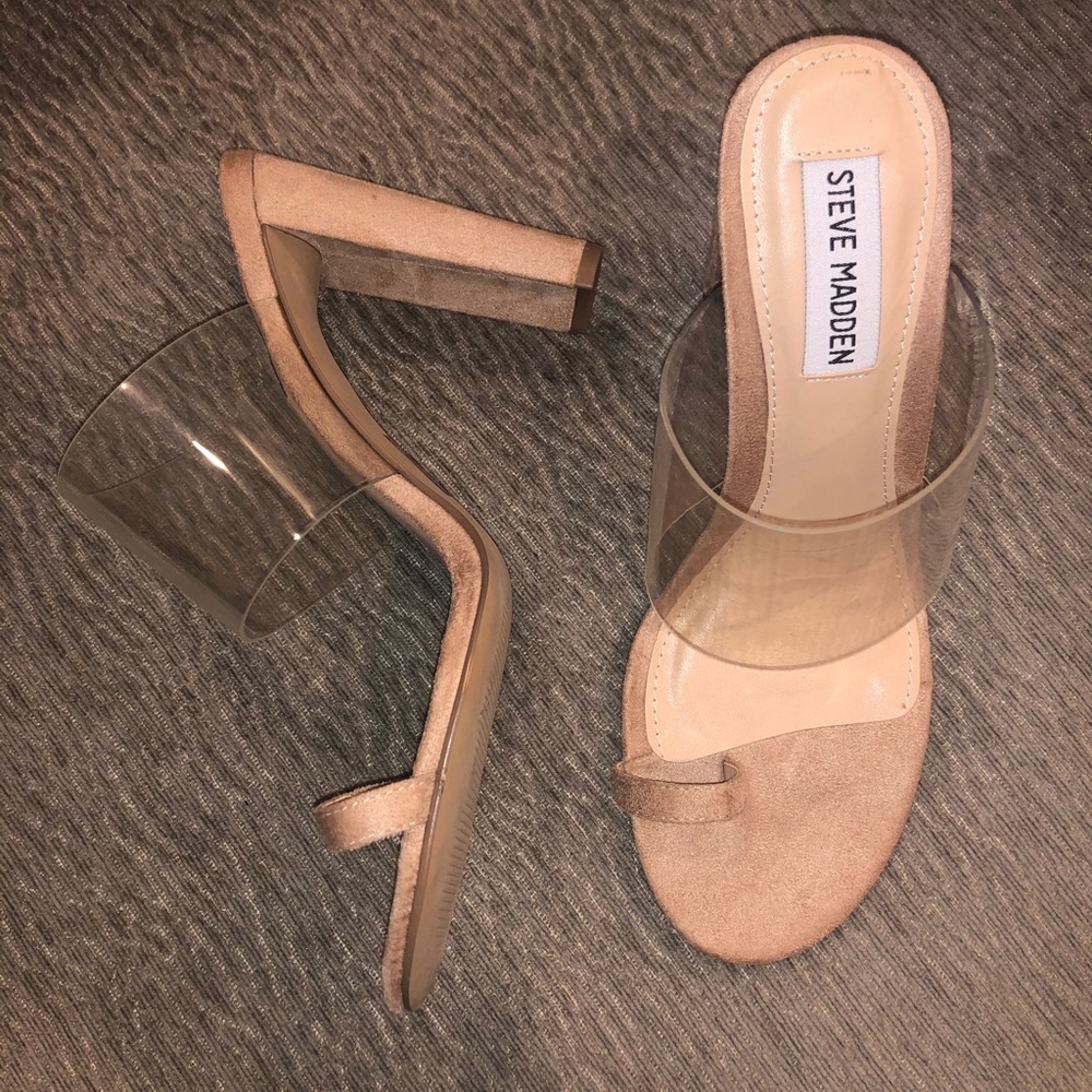 Tan Steve Madden Heeled Sandles